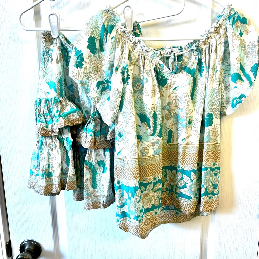 Sea Lustre Skirt and Top Set